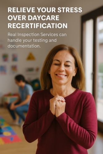 image of daycare owner who hired real inspection services for radon testing